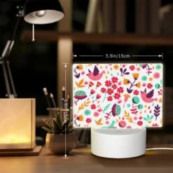 Rectangular Acrylic Night Light, A Colorful Bird With A Flower In Its Mouth. 5 Rectangular Acrylic Night Light, A Colorful Bird With A Flower In Its Mouth. -Pattern Diy Shop 744f78b0abfe8481d47356004a8e78c70036a095