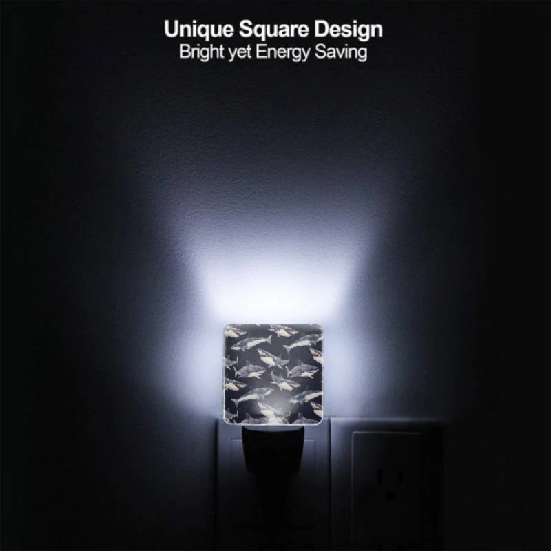 Night Light, A pattern of sharks on a blue background. Night Light, A Pattern Of Sharks On A Blue Background. -Pattern Diy Shop 7816e9220869c87d2c97f876776f22272edb2a65 1