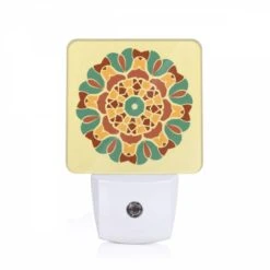 Night Light, A Colorful Flower With A Yellow Center.