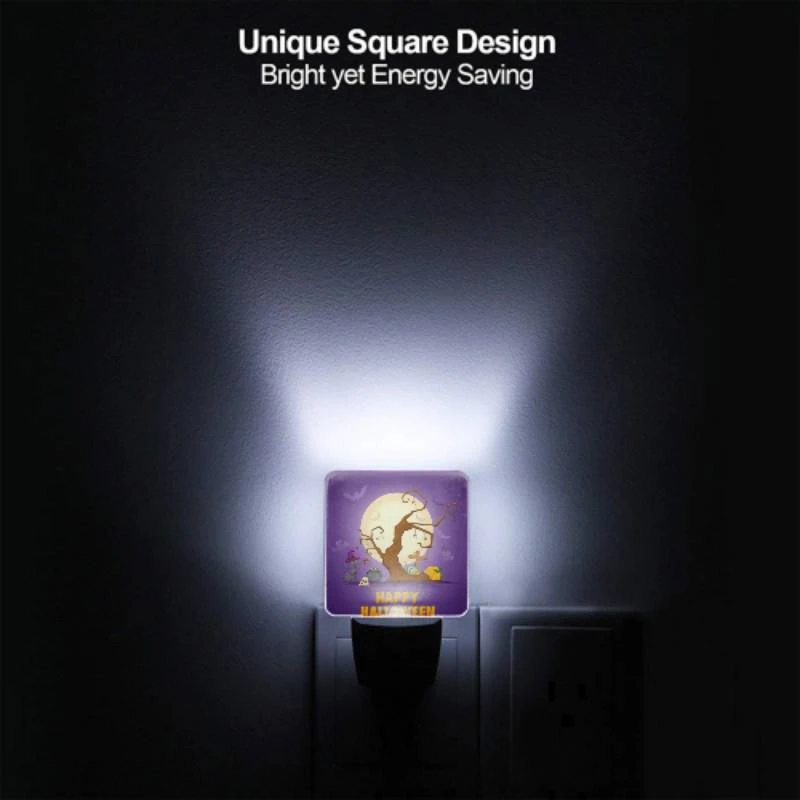 Night Light, A tree with Halloween decorations and a banner that says "Happy Halloween." Night Light, A Tree With Halloween Decorations And A Banner That Says "Happy Halloween." -Pattern Diy Shop 7a268199213e67d27af39432fc73b394d1d0e779