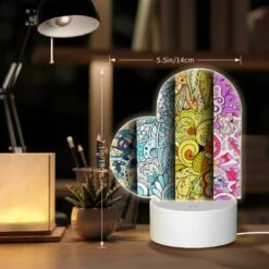 Love Acrylic Night Light, Four Different Colored Paintings Of Flowers. -Pattern Diy Shop 7abdc30af66b56fc26c5e5760c82a85af7514d00