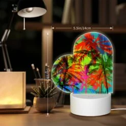 Love Acrylic Night Light, A Colorful Image Of Palm Trees With A Logo That Reads "Palm Beach." 5 Love Acrylic Night Light, A Colorful Image Of Palm Trees With A Logo That Reads "Palm Beach." -Pattern Diy Shop 7b1fafefb4d82630cd4e456a0fae2aec0f2cd7c5