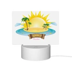 Rectangular Acrylic Night Light, A Cartoon Of A Sunny Beach With Palm Trees And A Sun. 9 Rectangular Acrylic Night Light, A Cartoon Of A Sunny Beach With Palm Trees And A Sun. -Pattern Diy Shop 7e758f1dfa1d21c01e62431eef6f0e0520b930c1