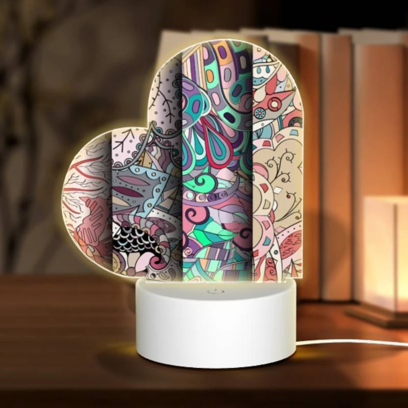 Love Acrylic Night Light, Three different colored paintings of trees. Love Acrylic Night Light, Three Different Colored Paintings Of Trees. -Pattern Diy Shop 82ee98368b9acbc4b8647c9a4c26f37bec784b51