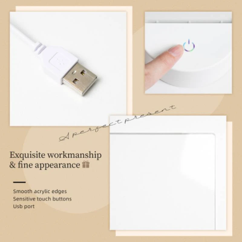 Rectangular Acrylic Night Light, A colorful floral pattern with various plants and flowers. Rectangular Acrylic Night Light, A Colorful Floral Pattern With Various Plants And Flowers. -Pattern Diy Shop 8436a167d9f66077c23b7de8fb888cefdb9fdbfa 21