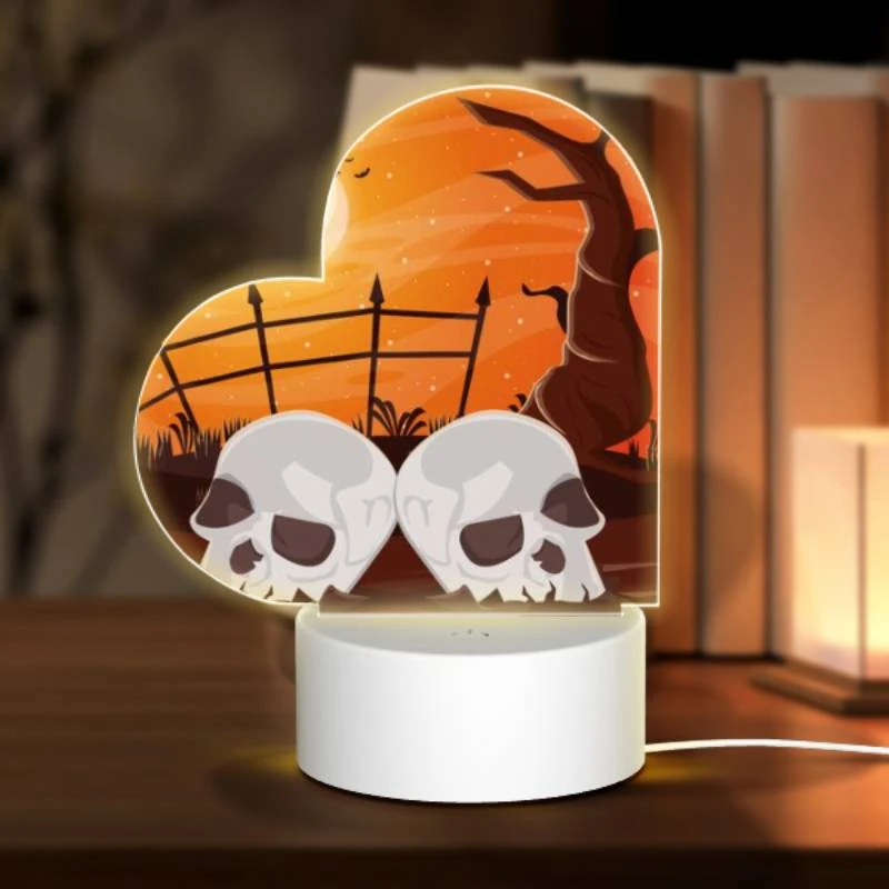 Love Acrylic Night Light, Two skulls are sitting on the ground in front of a fence. Love Acrylic Night Light, Two Skulls Are Sitting On The Ground In Front Of A Fence. -Pattern Diy Shop 8b073c90a1ea7170afb16568044bf79d2dc7f0a2