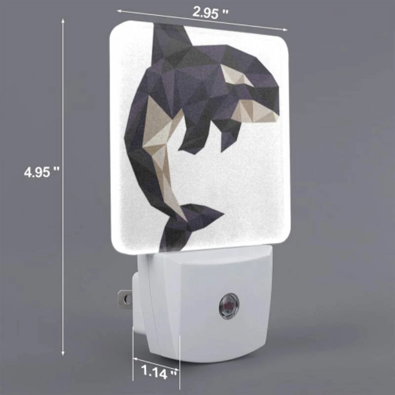 Night Light Set of 2, A black and white whale with a white belly. Night Light Set Of 2, A Black And White Whale With A White Belly. -Pattern Diy Shop 8b599d455f0e203ba4c40863f869e636d3f3a94d