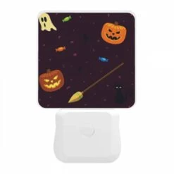 Night Light, A Black Cat Is Next To A Broom And A Pumpkin. 9 Night Light, A Black Cat Is Next To A Broom And A Pumpkin. -Pattern Diy Shop 90bacccf854ce38945dfc4e6d8bc50d93b4aa277