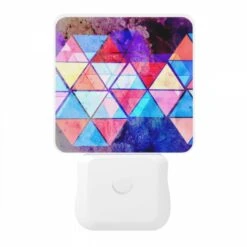 Night Light, A Colorful Triangular Pattern With A Blue Background. -Pattern Diy Shop 91d96afcf59e04027765b82a548fee6265ec3b56