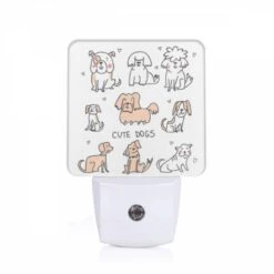 Night Light, A Collection Of Cute Dog Drawings.