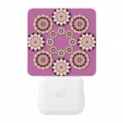 Night Light, A Collection Of Circles With Different Designs On A Purple Background. 8 Night Light, A Collection Of Circles With Different Designs On A Purple Background. -Pattern Diy Shop 93beb2672783f85f23f1966f38f005244a2cd384