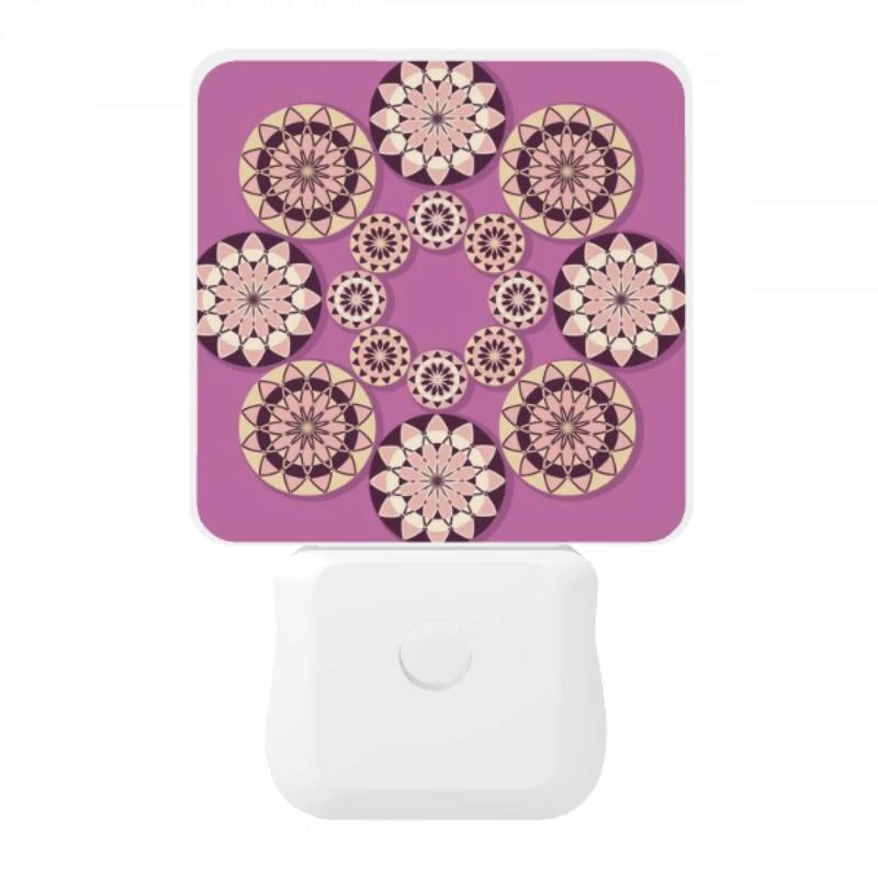 Night Light, A collection of circles with different designs on a purple background. Night Light, A Collection Of Circles With Different Designs On A Purple Background. -Pattern Diy Shop 93beb2672783f85f23f1966f38f005244a2cd384