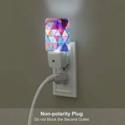 Night Light, A Colorful Triangular Pattern With A Blue Background. -Pattern Diy Shop 974272d3ae70b40e7a791614db37f1d02c3f5bf8