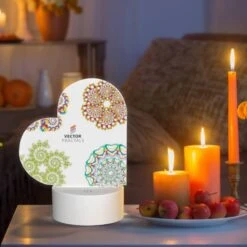 Love Acrylic Night Light, Four Different Colored Geometric Patterns. -Pattern Diy Shop 989c878a12bc322465a4abb10951dada17780e42