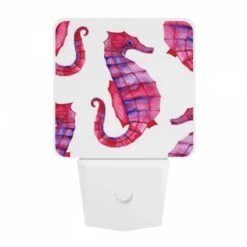 Night Light, A Collection Of Red And Blue Sea Horse Paintings. -Pattern Diy Shop 99896c61839e4e1f9e2c1c42da0e45887d8e10cd