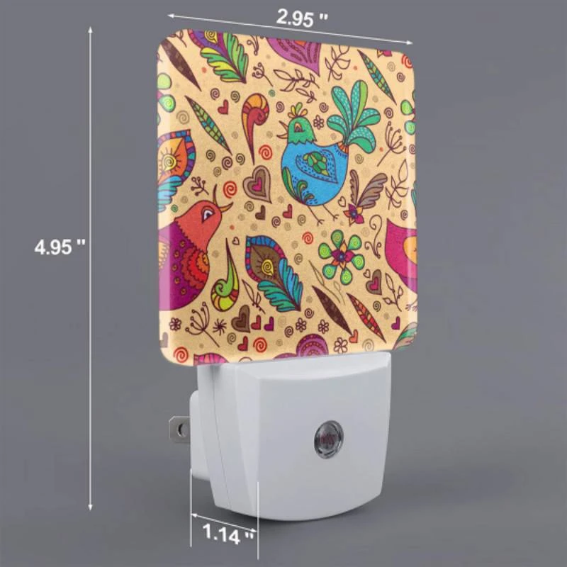 Night Light, A colorful bird with a heart on its chest. Night Light, A Colorful Bird With A Heart On Its Chest. -Pattern Diy Shop 9ca99112cf0df9166297014fb14ac4d4bda7598c