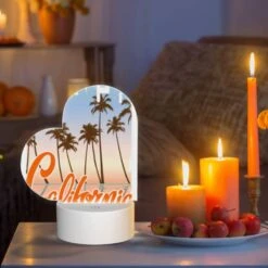 Love Acrylic Night Light, A Beach Scene With The Word "California" Written In Orange. 6 Love Acrylic Night Light, A Beach Scene With The Word "California" Written In Orange. -Pattern Diy Shop a25ee66f99db75bff6ca1afe35952313dd910331