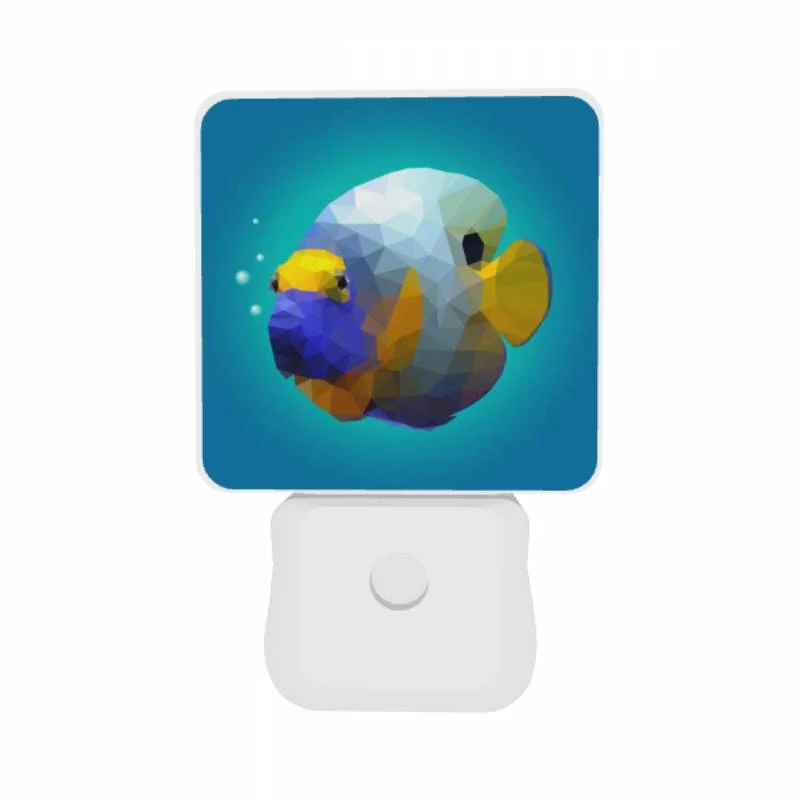 Night Light Set of 2, A blue and yellow fish with a black nose. Night Light Set Of 2, A Blue And Yellow Fish With A Black Nose. -Pattern Diy Shop a2b0fbebd422912cd2d7d0d567e9e73b5ff7b56d