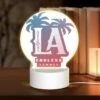 Round Acrylic Night Light, A Logo For The City Of Los Angeles.