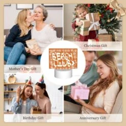 Rectangular Acrylic Night Light, A Sign That Says "Beach Club" With A Picture Of A Surfer. 7 Rectangular Acrylic Night Light, A Sign That Says "Beach Club" With A Picture Of A Surfer. -Pattern Diy Shop a4d82a92b5cb1cb93c0eebe2581c35b058dc343c