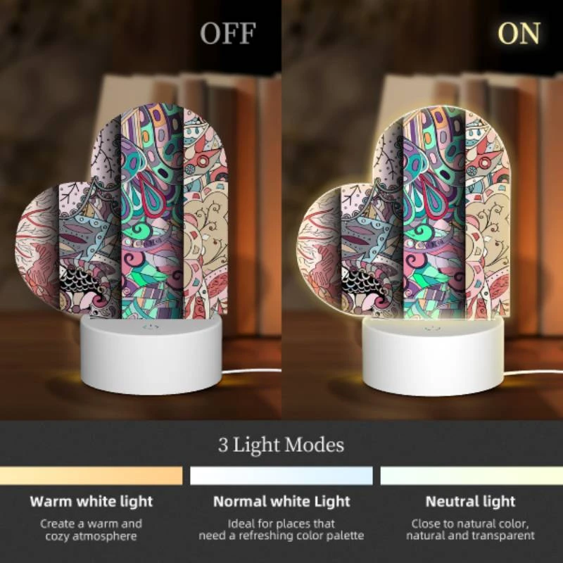 Love Acrylic Night Light, Three different colored paintings of trees. Love Acrylic Night Light, Three Different Colored Paintings Of Trees. -Pattern Diy Shop a52d2c03169a6504167ed873f43a495c236bc6ec