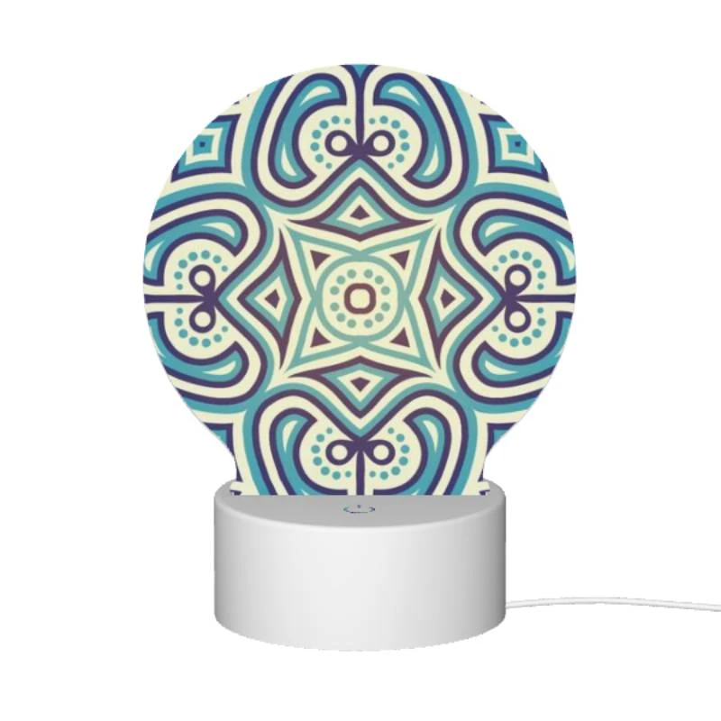 Round Acrylic Night Light, A blue and white patterned design. Round Acrylic Night Light, A Blue And White Patterned Design. -Pattern Diy Shop a7ab7b59ade0dcdbee4dbea29366c28dd666a0a7