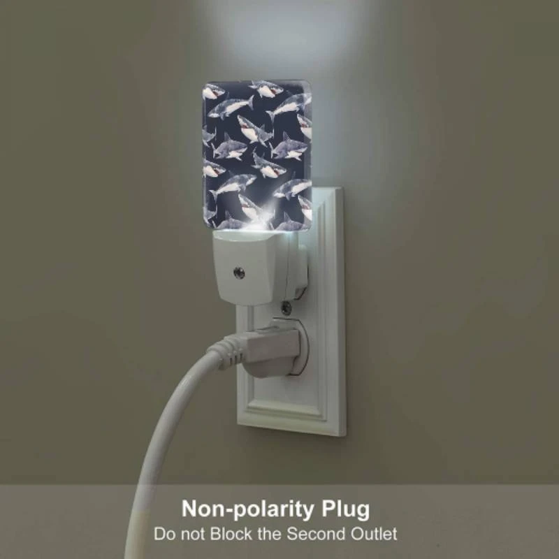 Night Light, A pattern of sharks on a blue background. Night Light, A Pattern Of Sharks On A Blue Background. -Pattern Diy Shop a9c3094f5d77094e82fe14c0eddbf1d29c43a38e 1