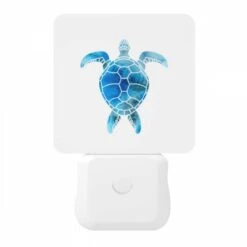 Night Light, A Blue And White Turtle With A Shell. 8 Night Light, A Blue And White Turtle With A Shell. -Pattern Diy Shop b0601dacd2c49aa1c6cf86c1fa83eac8b8c7b702