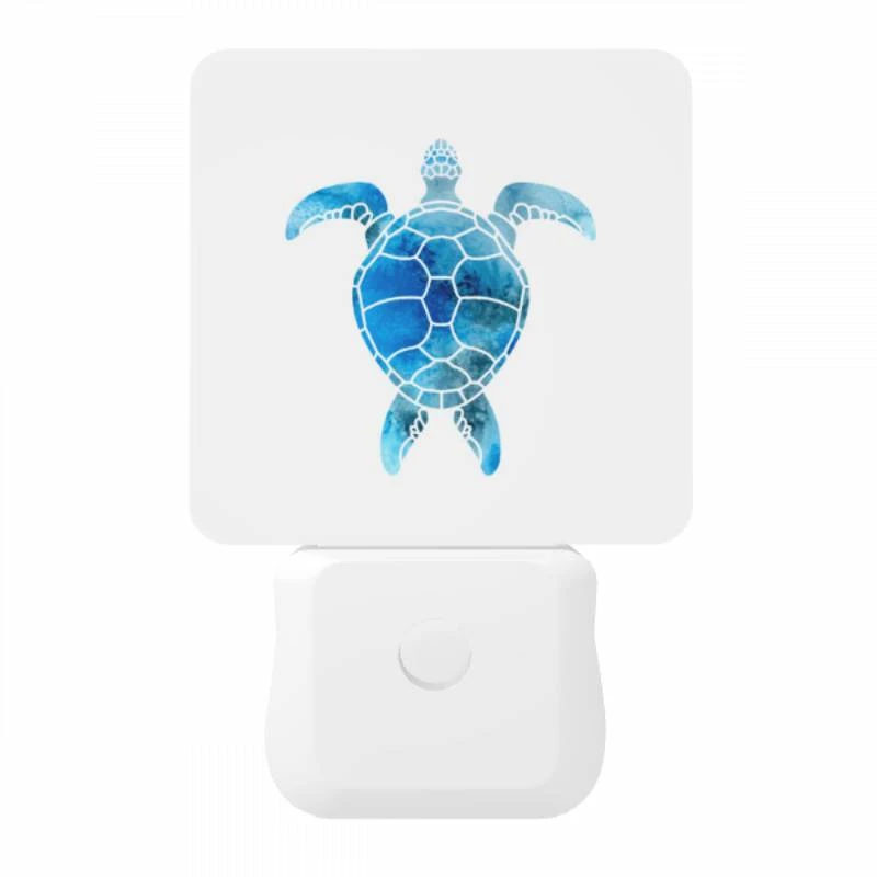 Night Light, A blue and white turtle with a shell. Night Light, A Blue And White Turtle With A Shell. -Pattern Diy Shop b0601dacd2c49aa1c6cf86c1fa83eac8b8c7b702