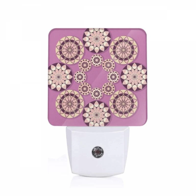 Night Light, A collection of circles with different designs on a purple background. Night Light, A Collection Of Circles With Different Designs On A Purple Background. -Pattern Diy Shop b2255aefb42f5531f40f3e86e68d8514ef319b21