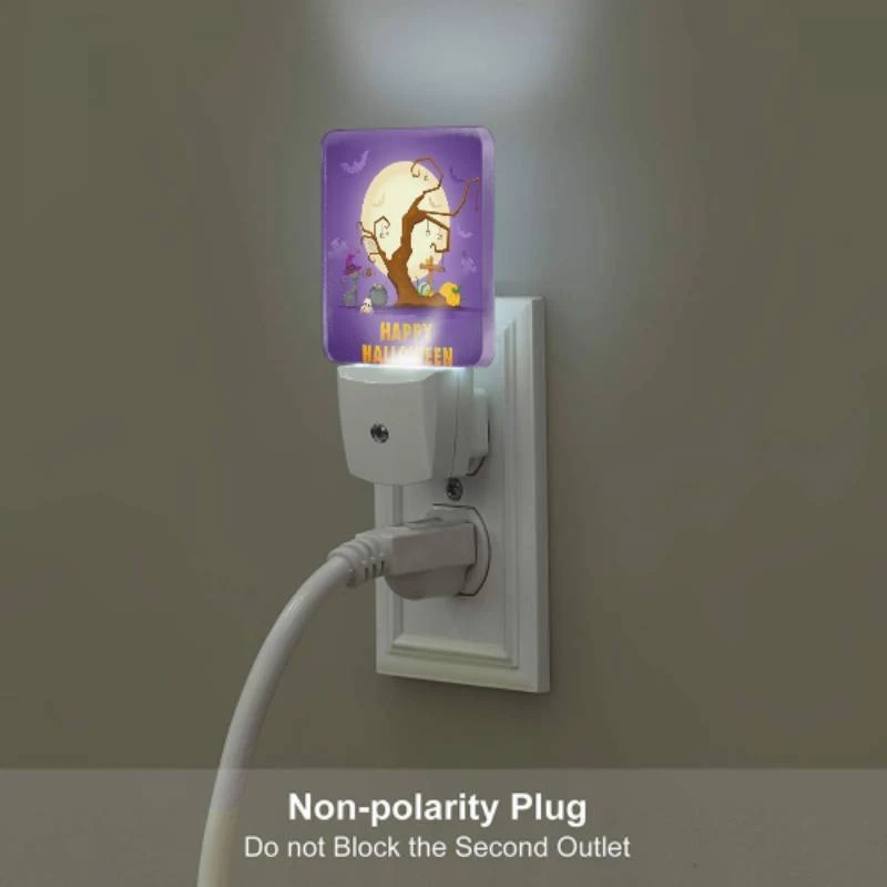 Night Light, A tree with Halloween decorations and a banner that says "Happy Halloween." Night Light, A Tree With Halloween Decorations And A Banner That Says "Happy Halloween." -Pattern Diy Shop b4da771870449e5bb83bb1d08a669c23f41da172