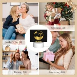 Rectangular Acrylic Night Light, A Logo For A Travel Company. -Pattern Diy Shop b6f28b1bb630056fc866beaa488e03a84d1cf1c8