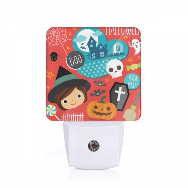 Night Light, A Halloween themed image with a girl and various Halloween symbols. Night Light, A Halloween Themed Image With A Girl And Various Halloween Symbols. -Pattern Diy Shop b82bebc064c8a0a027e961a38aff56c5a6c60a6b