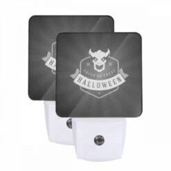 Night Light Set Of 2, A Logo For Halloween.