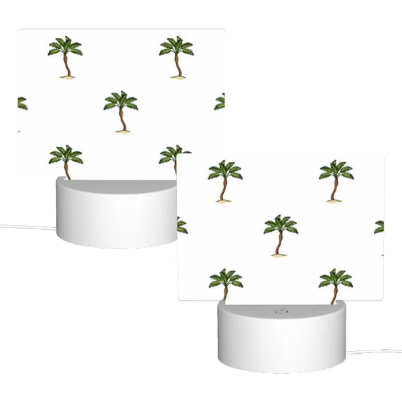 Rectangular Acrylic Night Light, A pattern of palm trees on a white background. Rectangular Acrylic Night Light, A Pattern Of Palm Trees On A White Background. -Pattern Diy Shop c093b0960f352b9bdcff649bea9027b89c917751