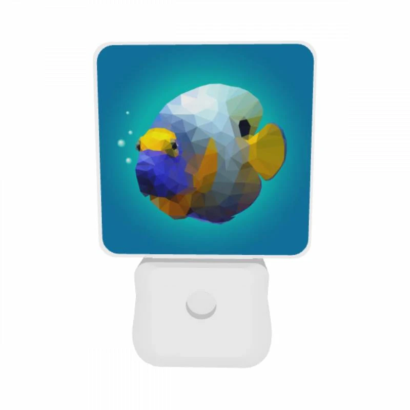 Night Light Set of 2, A blue and yellow fish with a black nose. Night Light Set Of 2, A Blue And Yellow Fish With A Black Nose. -Pattern Diy Shop c0f41076cfbebbfbba7afdbd9dad2e29f0c46bd7