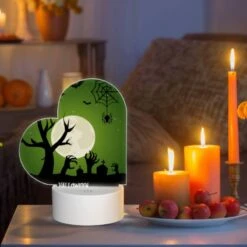 Love Acrylic Night Light, A Spooky Halloween Scene With A Full Moon And Bats. -Pattern Diy Shop c2c0a6ac449a82e4fe26975172ce1d5ab2f6f5d8