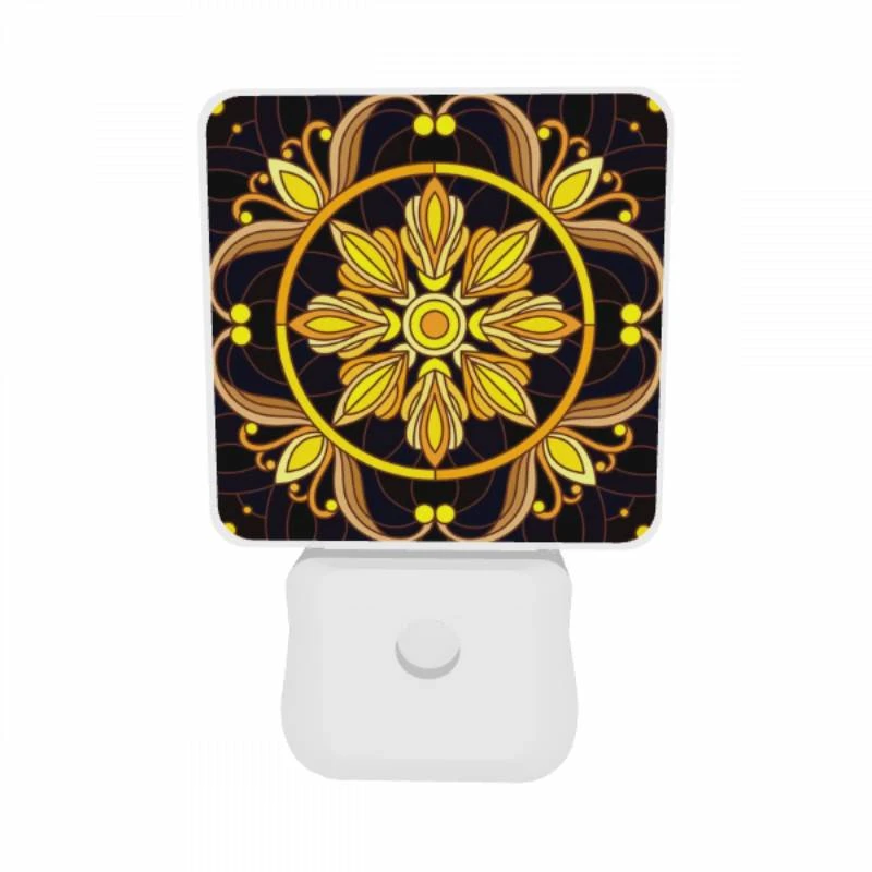 Night Light Set of 2, A colorful flower design with a yellow center. Night Light Set Of 2, A Colorful Flower Design With A Yellow Center. -Pattern Diy Shop c2d7c06c88b40cd6acb53a709a3e75551d154429