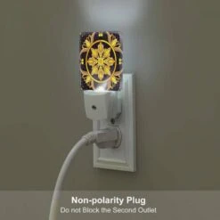 Night Light Set Of 2, A Colorful Flower Design With A Yellow Center. 4 Night Light Set Of 2, A Colorful Flower Design With A Yellow Center. -Pattern Diy Shop c322796e8577888452f94f96444f87f8b67bdaf5