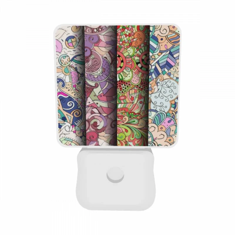 Night Light Set of 2, Three colorful designs are displayed side by side. Night Light Set Of 2, Three Colorful Designs Are Displayed Side By Side. -Pattern Diy Shop c56a8d5ce2564cbb0525f7f6a54e2a409b329561