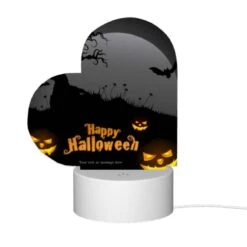 Love Acrylic Night Light, A Halloween Poster With A Tree And Bats. -Pattern Diy Shop c84dbfc0f9399e4215d88bef2daa95832fac1603