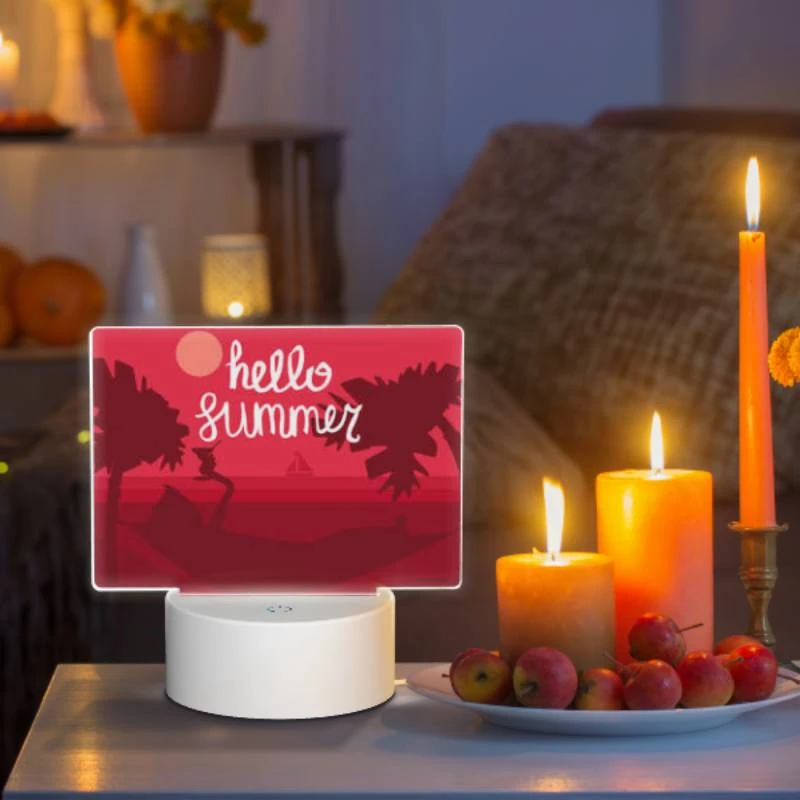 Rectangular Acrylic Night Light, A cat is laying on a beach chair Rectangular Acrylic Night Light, A Cat Is Laying On A Beach Chair -Pattern Diy Shop c996387b6d0472a4324ad4eac4648cb096d7e304