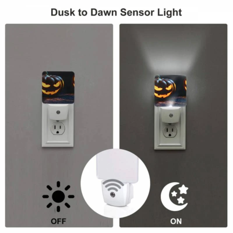 Night Light, Two pumpkins with scary faces on them. Night Light, Two Pumpkins With Scary Faces On Them. -Pattern Diy Shop ca72316b297a32fb95630215eb62d17c67675f79