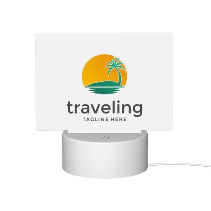 Rectangular Acrylic Night Light, A logo for a traveling company. Rectangular Acrylic Night Light, A Logo For A Traveling Company. -Pattern Diy Shop cb80df1f17b1f06642897189c5e5be203d793654