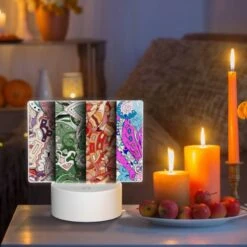 Rectangular Acrylic Night Light, Three Different Colored Paintings Of A Fish. -Pattern Diy Shop d134cd2588e5c3568d24f501680875329a7f6f67