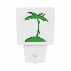 Night Light Set Of 2, A Green Palm Tree With A White Background. 6 Night Light Set Of 2, A Green Palm Tree With A White Background. -Pattern Diy Shop d2279e115204c602fe202ea69dd4819854e1cc70
