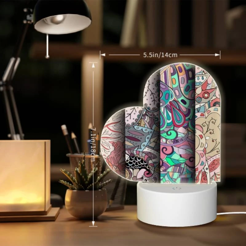 Love Acrylic Night Light, Three different colored paintings of trees. Love Acrylic Night Light, Three Different Colored Paintings Of Trees. -Pattern Diy Shop d489b42cf420718615da90c311e268047cb62624