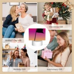 Rectangular Acrylic Night Light, A Black Flag Is Flying In The Wind. -Pattern Diy Shop d7a6ca765152ebcbb91b60f79c64401a188ed407