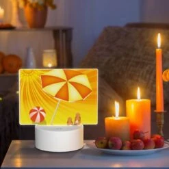Rectangular Acrylic Night Light, A Sunny Day With A Yellow Umbrella 6 Rectangular Acrylic Night Light, A Sunny Day With A Yellow Umbrella -Pattern Diy Shop d9ffe366b191d32c3468ef3fdb88c6f8f33416e1