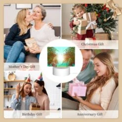 Rectangular Acrylic Night Light, A Sunset With Two Palm Trees In The Foreground. 7 Rectangular Acrylic Night Light, A Sunset With Two Palm Trees In The Foreground. -Pattern Diy Shop db27a7cf8b0cae773c06b6aec4ee1ad84d7c52ea